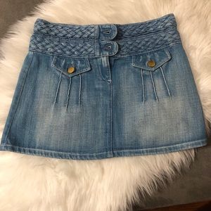 ICONIC Chloe SS’04 Runway Braided Jean Skirt